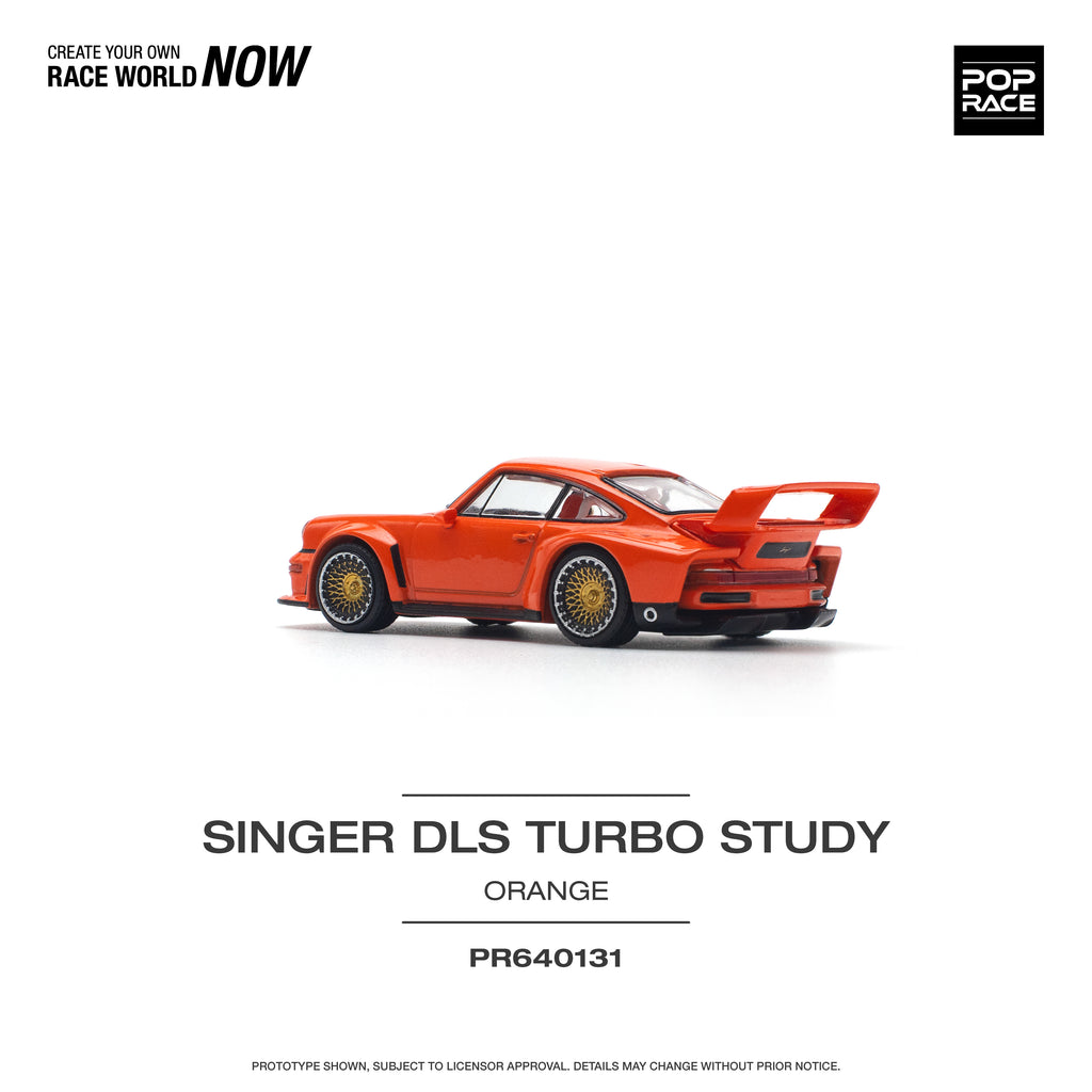 POP RACE SINGER DLS TURBO STUDY ORANGE 1/64