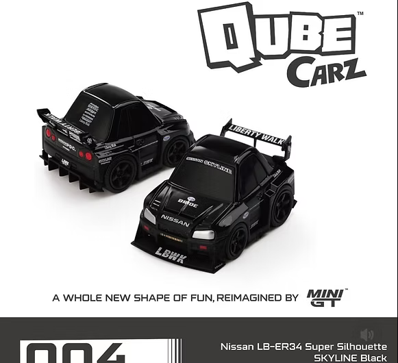 MINI GT 1/64 QUBE CARZ 004 NISSAN R34