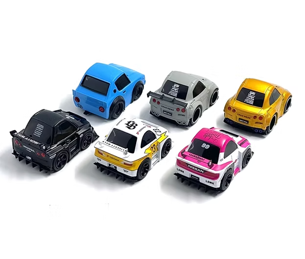 MINI GT 1/64 QUBE CARZ SERIE 1  LB WORKS LIBERTY WALK SET DE 6