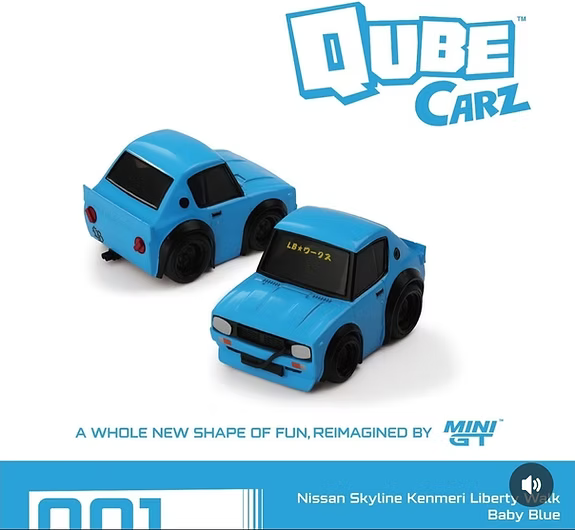 MINI GT 1/64 QUBE CARZ 001 NISSAN SKYLINE KENMERI