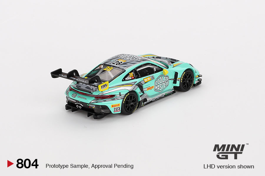 Mini GT 1:64 Porsche 911 GT3 R #28 HubAuto Racing 2023 FIA GT World Cup 70th Macau Grand Prix Blister