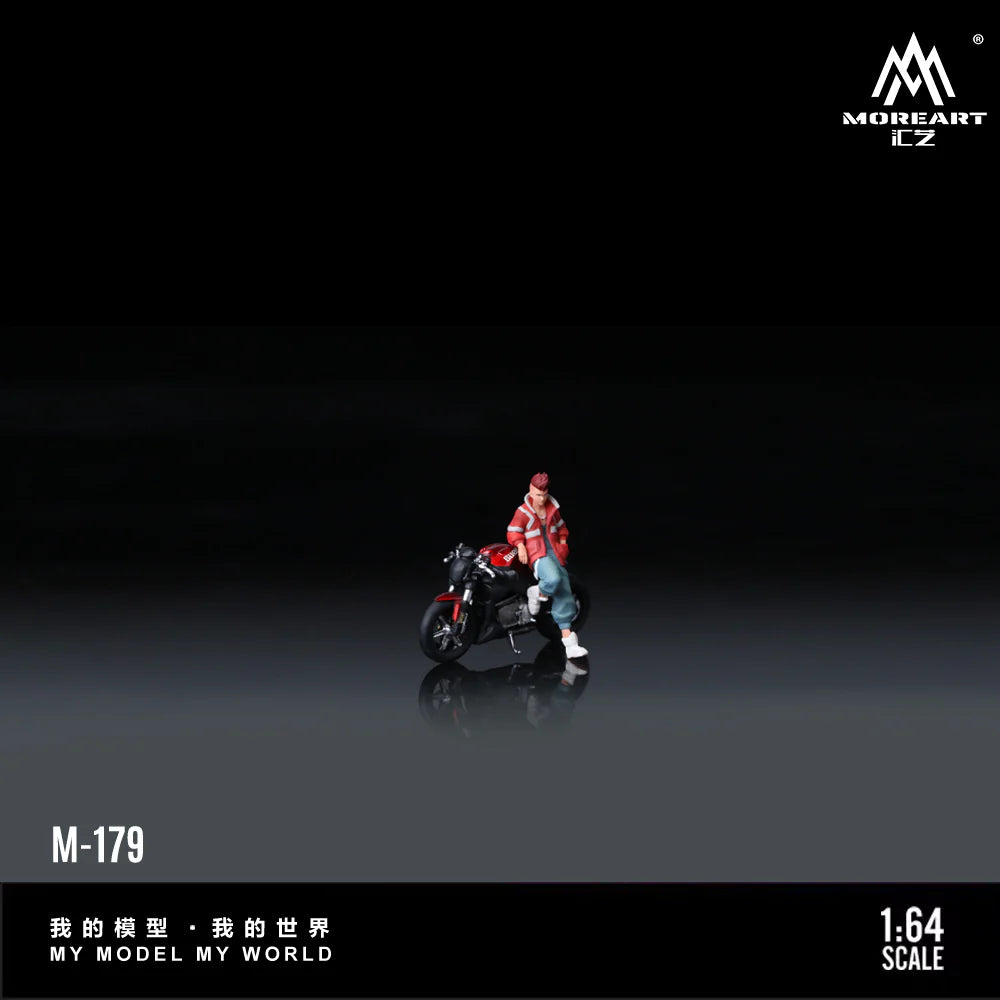 MoreArt 1:64 BUELL XB12S RED MOTORCYCLE DOLL