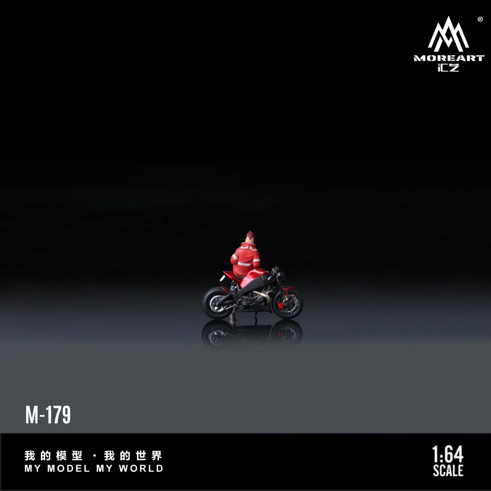 MoreArt 1:64 BUELL XB12S RED MOTORCYCLE DOLL