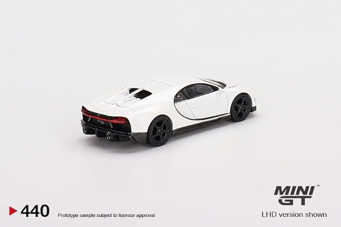 Mini GT 1:64 Bugatti Chiron Super Sport White – Mijo Exclusive USA Blister