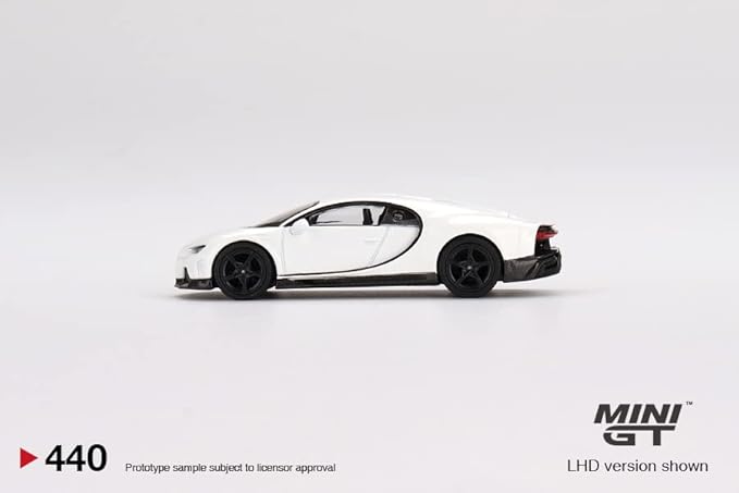 Mini GT 1:64 Bugatti Chiron Super Sport White – Mijo Exclusive USA Blister