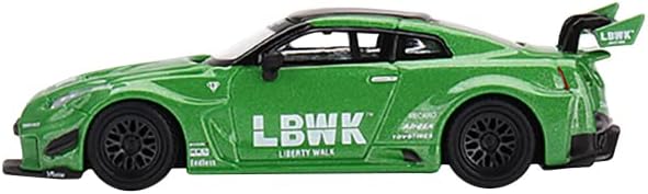 Mini GT 1:64 LB-Silhouette WORKS GT NISSAN 35GT-RR Ver.2 Verde Manzana - Exclusivas Mijo Blister