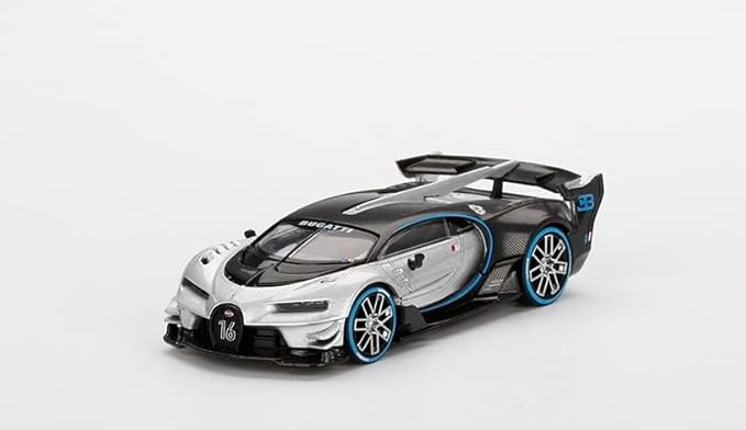 Mini GT 1:64 Bugatti Vision Gran Turismo (Plata)(LHD) – Exclusivas de MiJo Blister