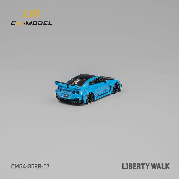 CM Model 1/64 Nissan GT-R R35, Super Silhouette 35GT-RR 3.0 Baby Blue