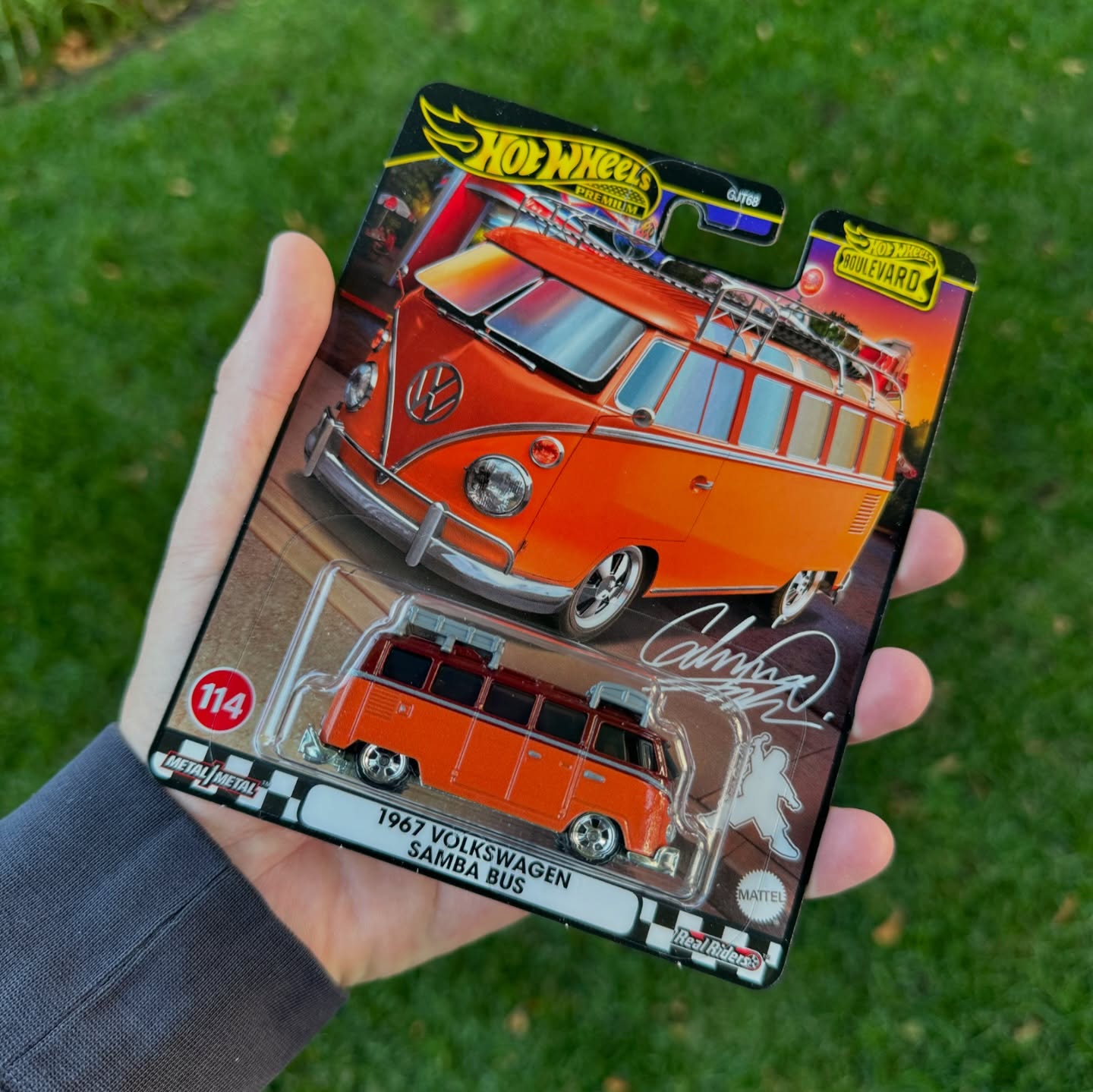 HOTWHEELS SAMBA BUS ANARANJADO BOULEVARD  1/64