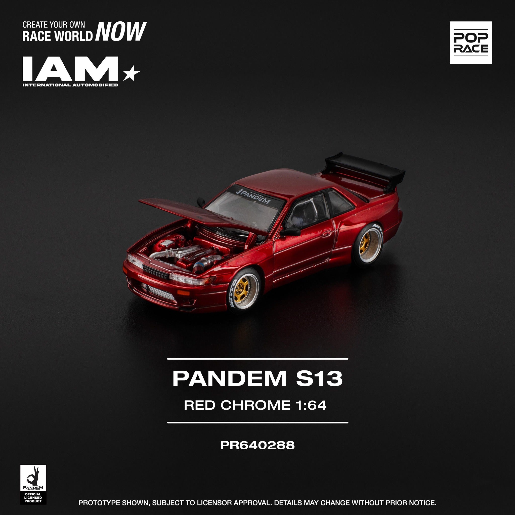 PANDEM S13 RED CHROME IAM