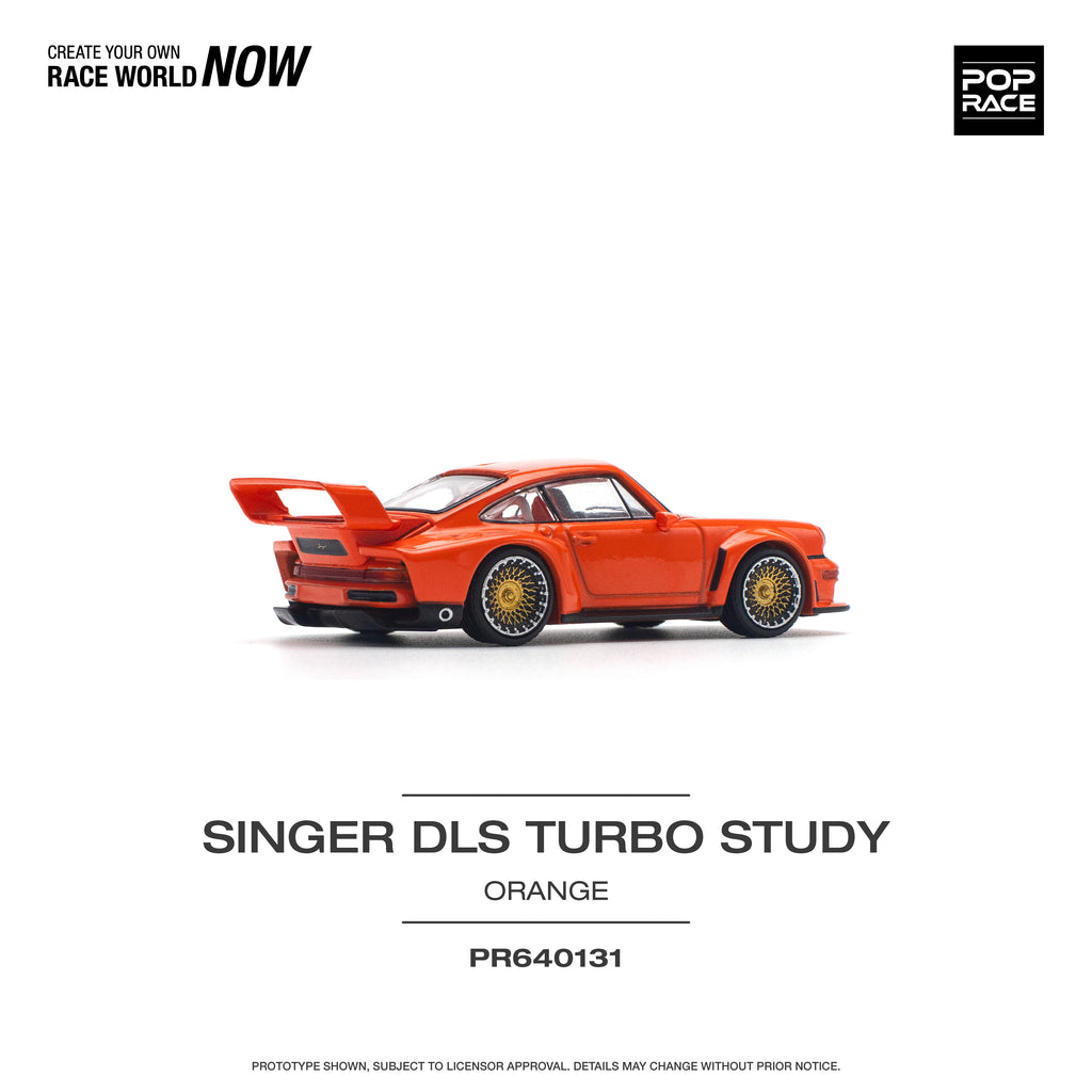 POP RACE SINGER DLS TURBO STUDY ORANGE 1/64