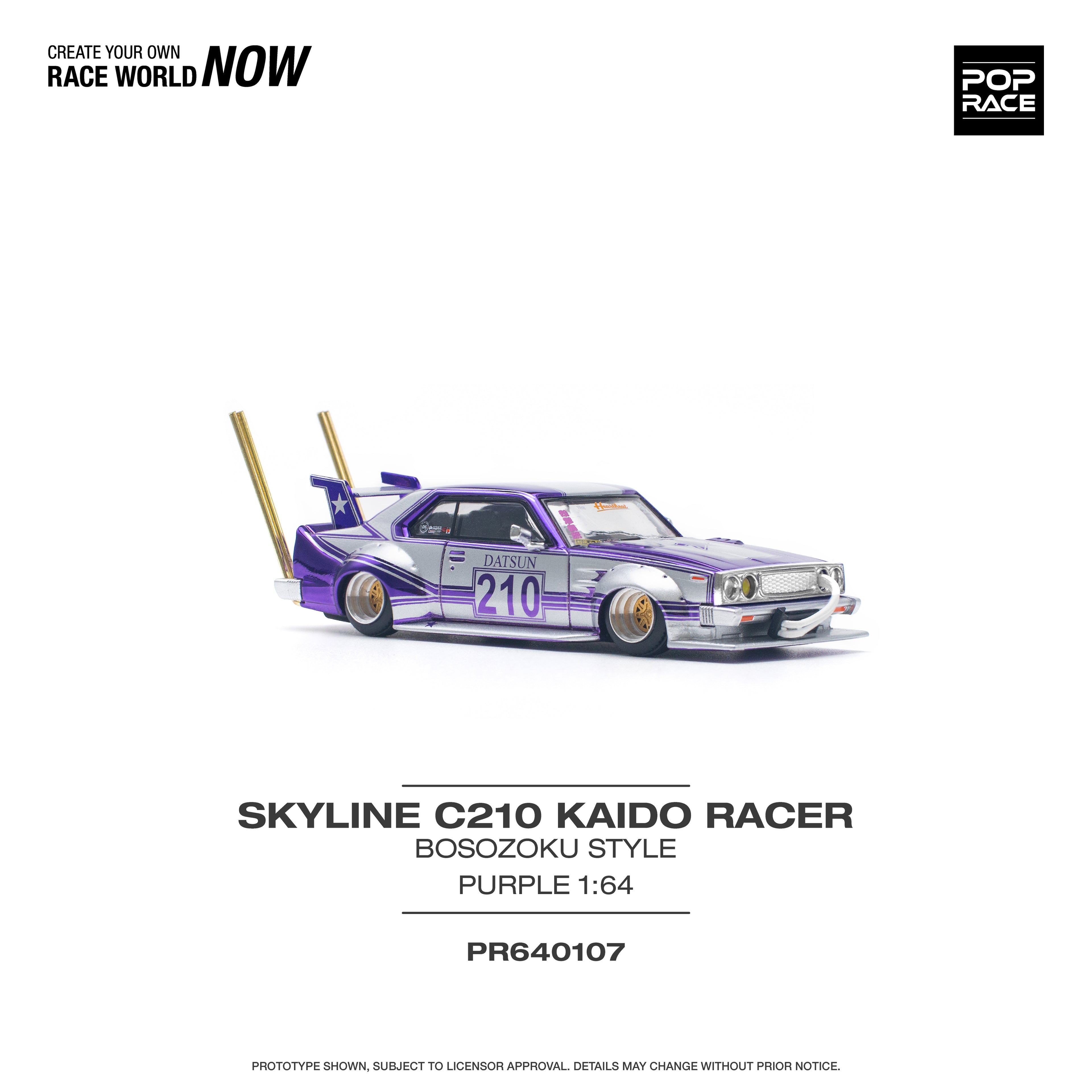 SKYLINE C210 KAIDO RACER BOSOZOKU STYLE PURPLE