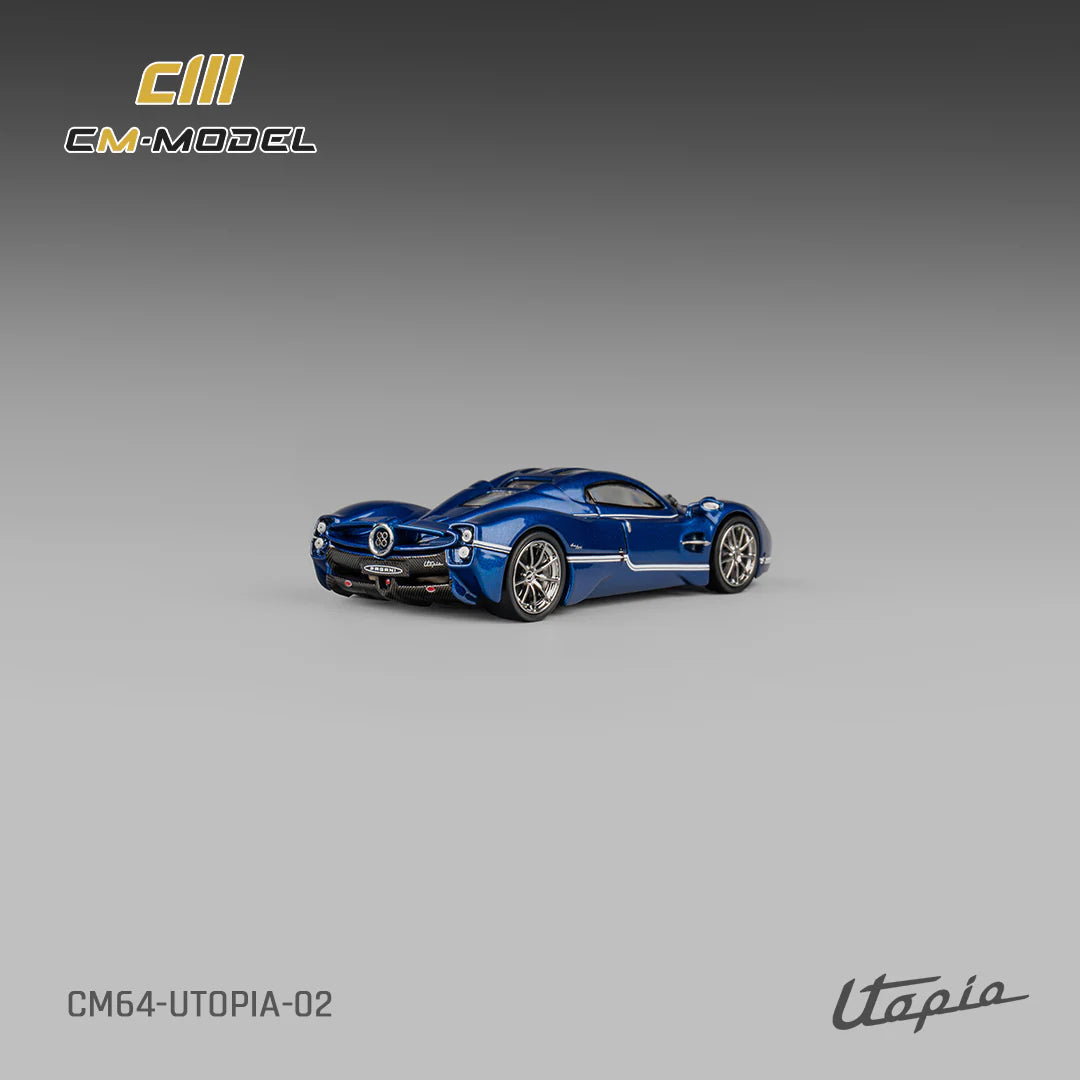 CM Model 1:64 Pagani Utopia Metallic Blue CM64-Utopia-02