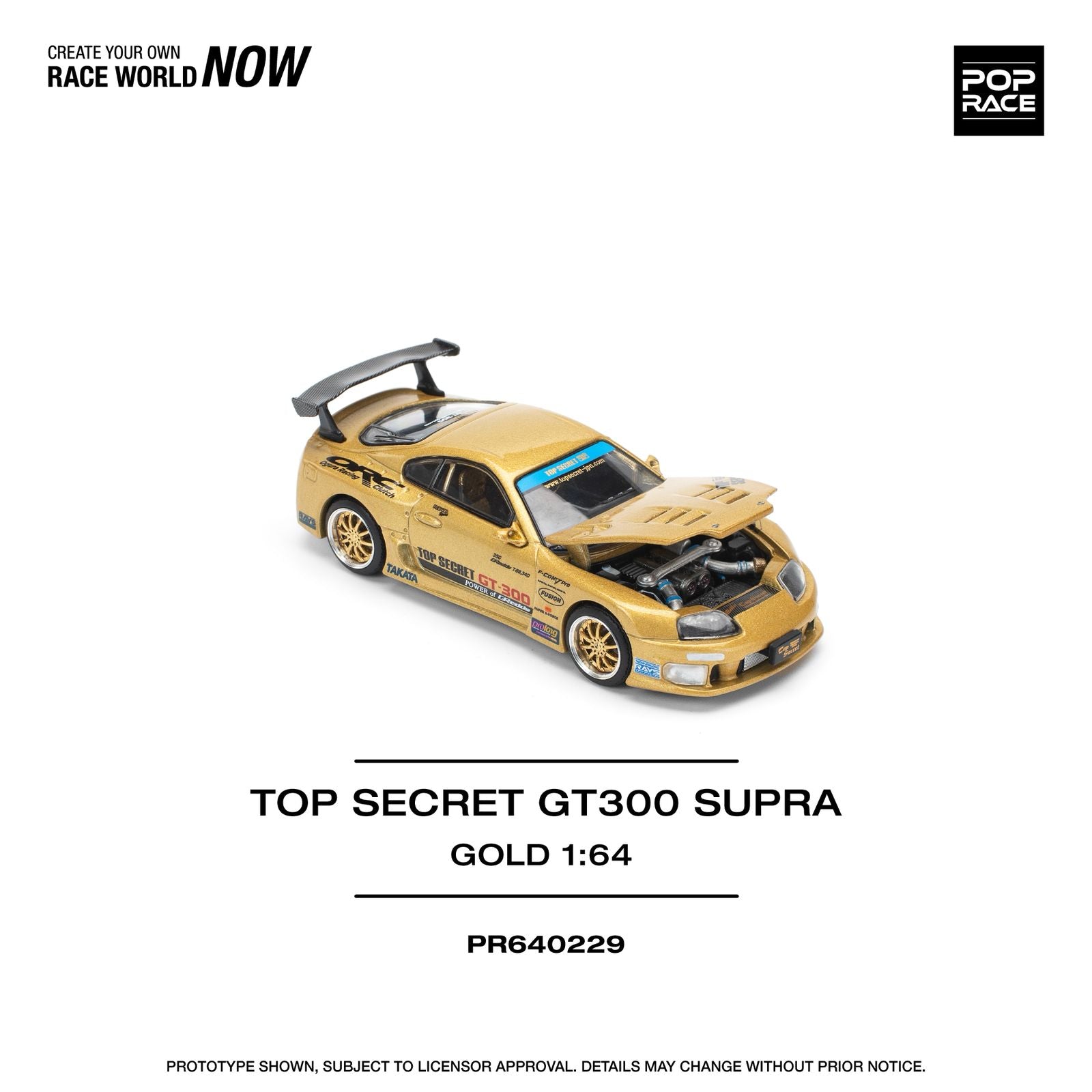 TOP SECRET GT-300 SUPRA POP RACE 1/64