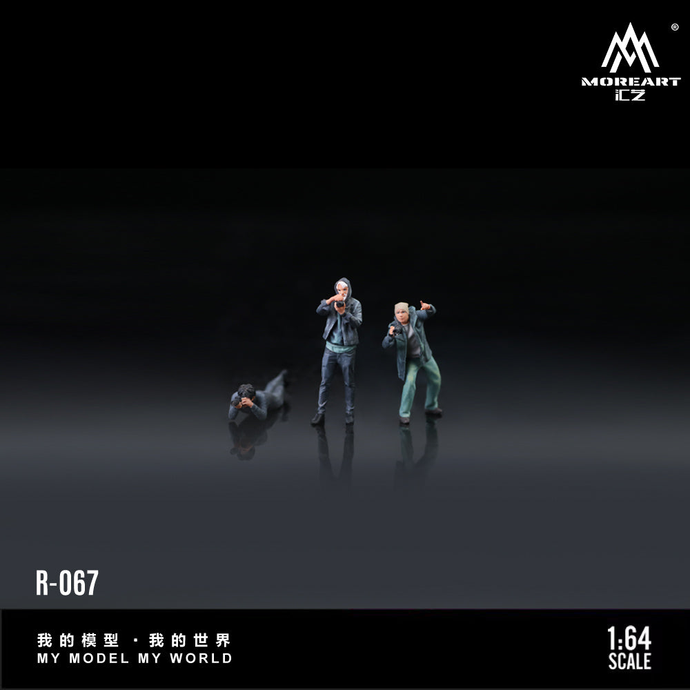 MOREART 1:64 Photographer Figure A Set - Realistic Resin Model