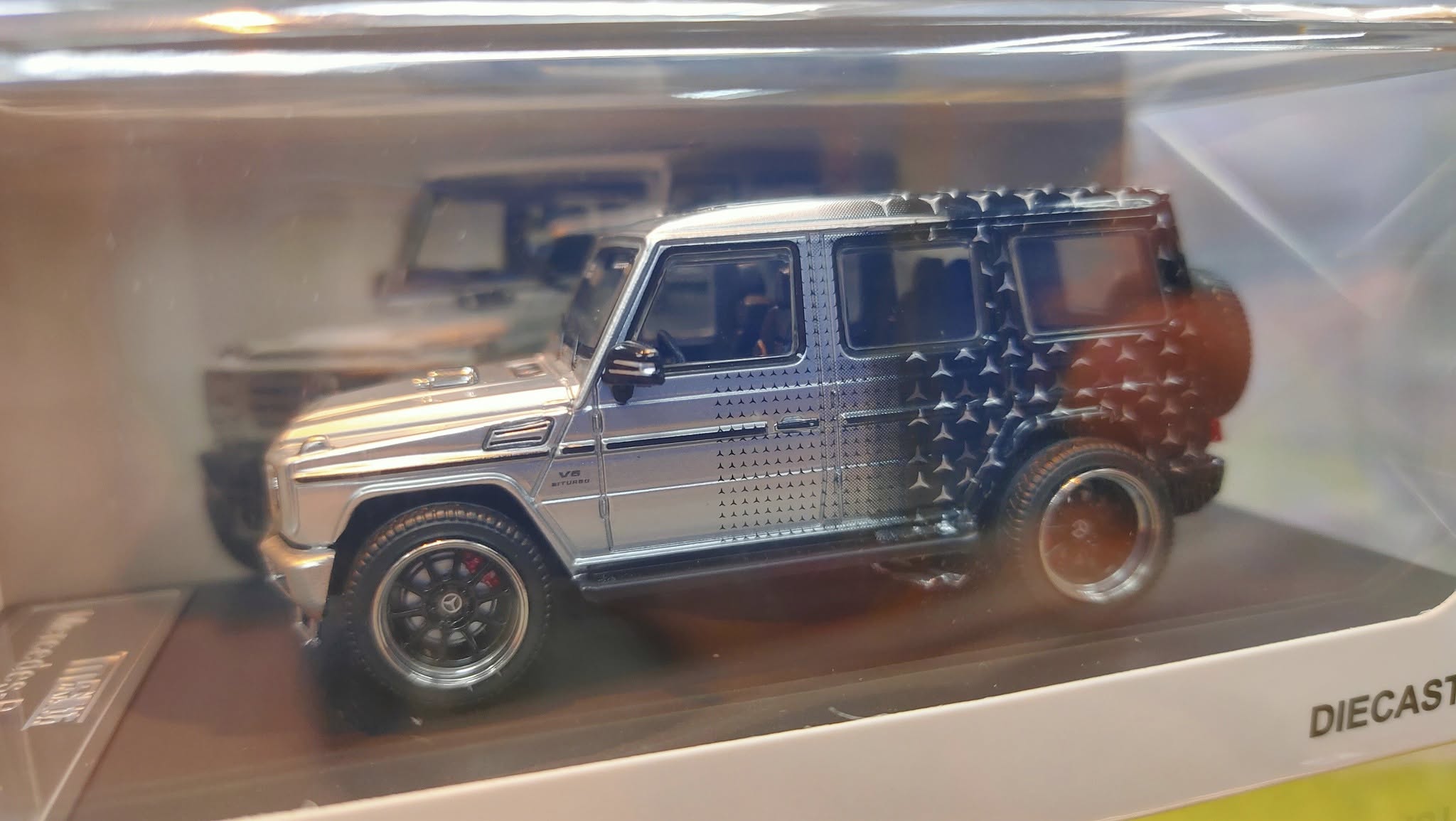 LMF Model 1:64 Mercedes Benz G63 Modified Star Livery silver