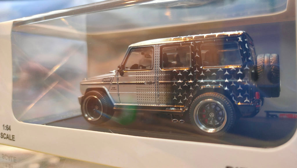 LMF Model 1:64 Mercedes Benz G63 Modified Star Livery silver