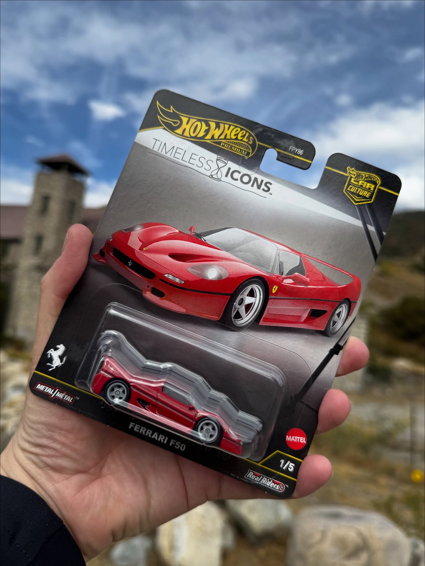 HOTWHEELS PREMIUM FERRARI F50 ROJO