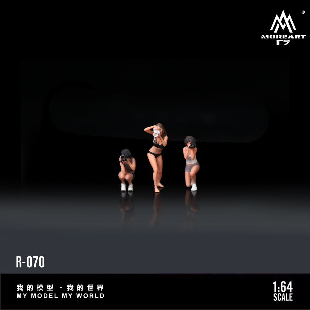 MOREART 1:64 Photographer Figure B Set Resin Model