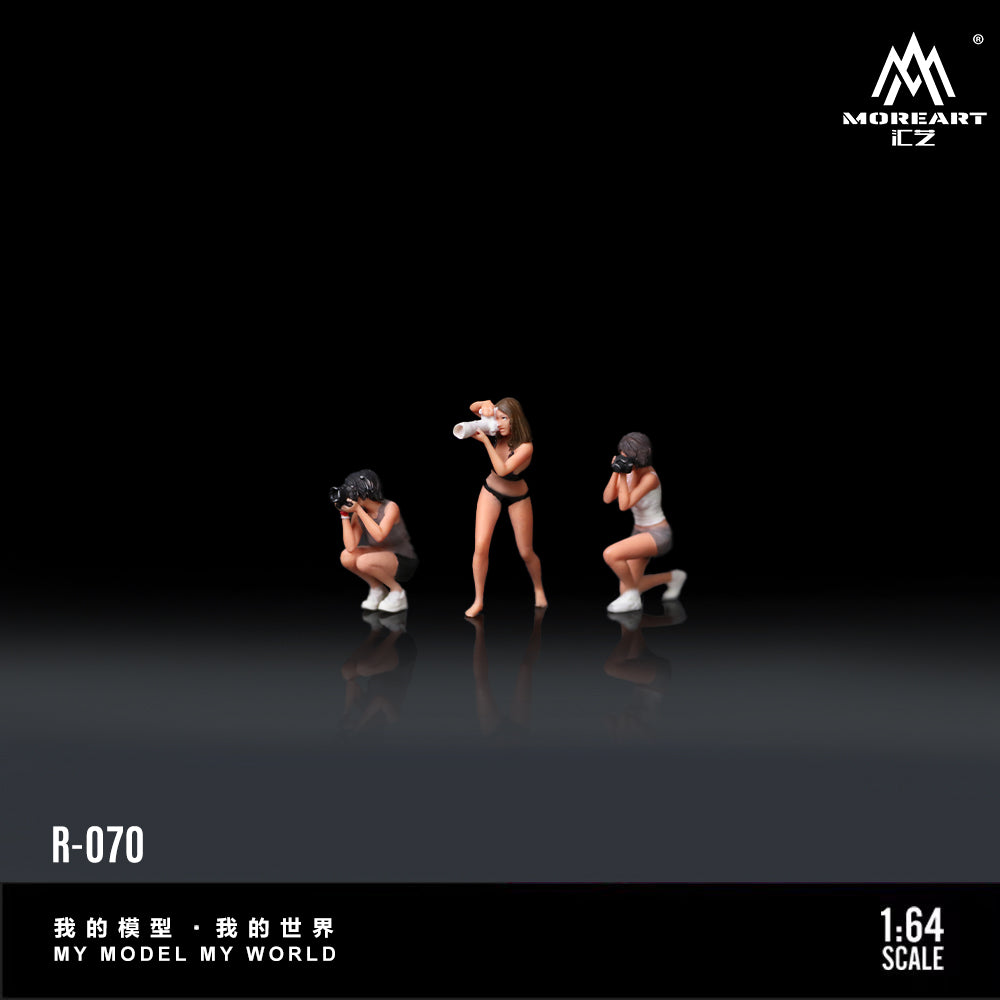 MOREART 1:64 Photographer Figure B Set Resin Model