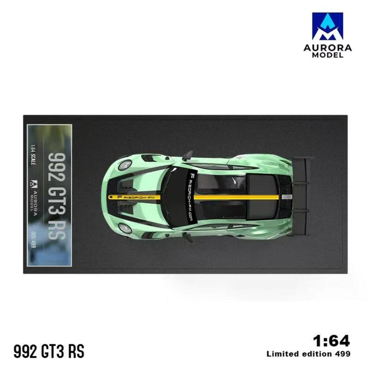AURORA MODEL 1/64 Porsche 992 GT3 RS Verde Menta