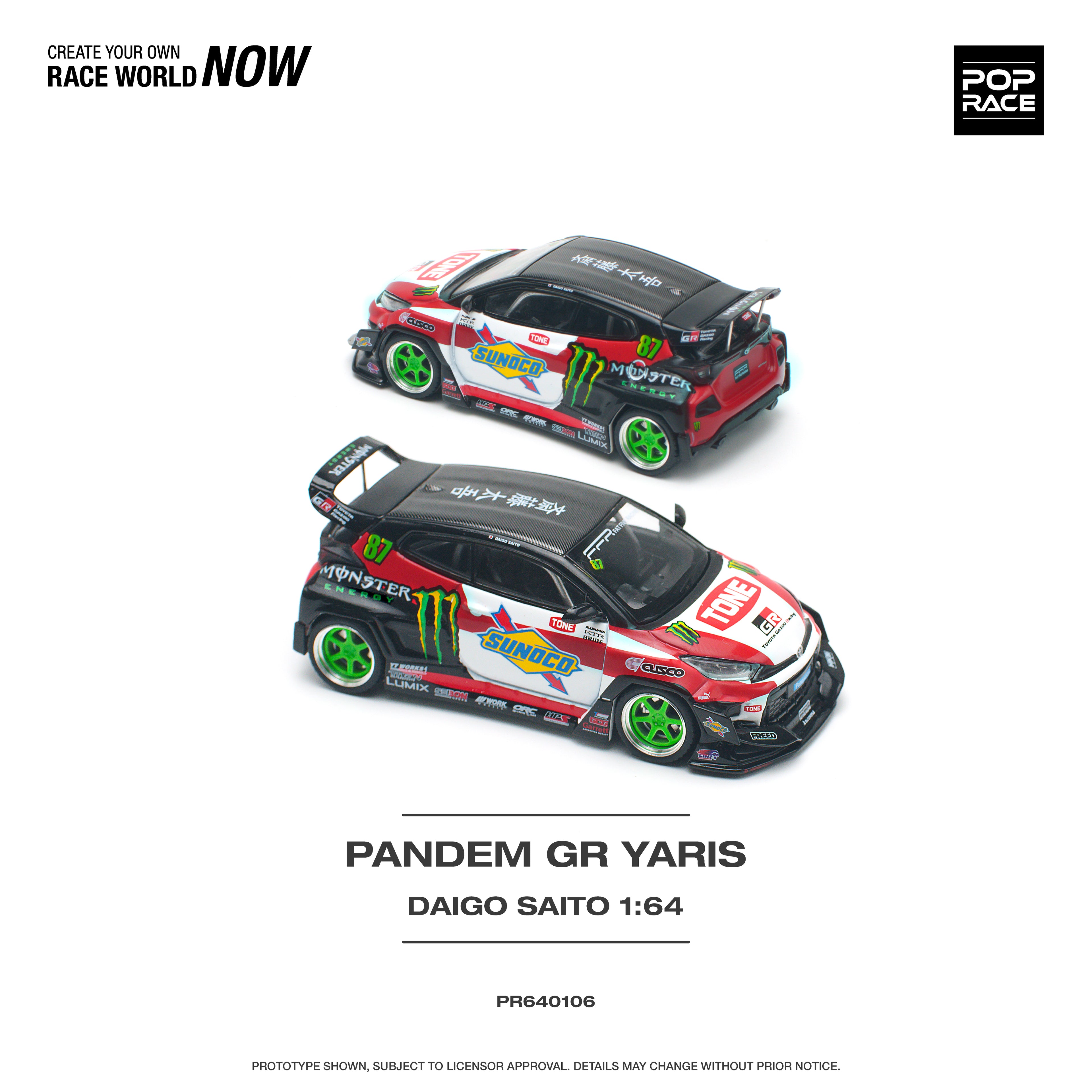 PANDEM GR YARIS DAIGO SAITO 1/64