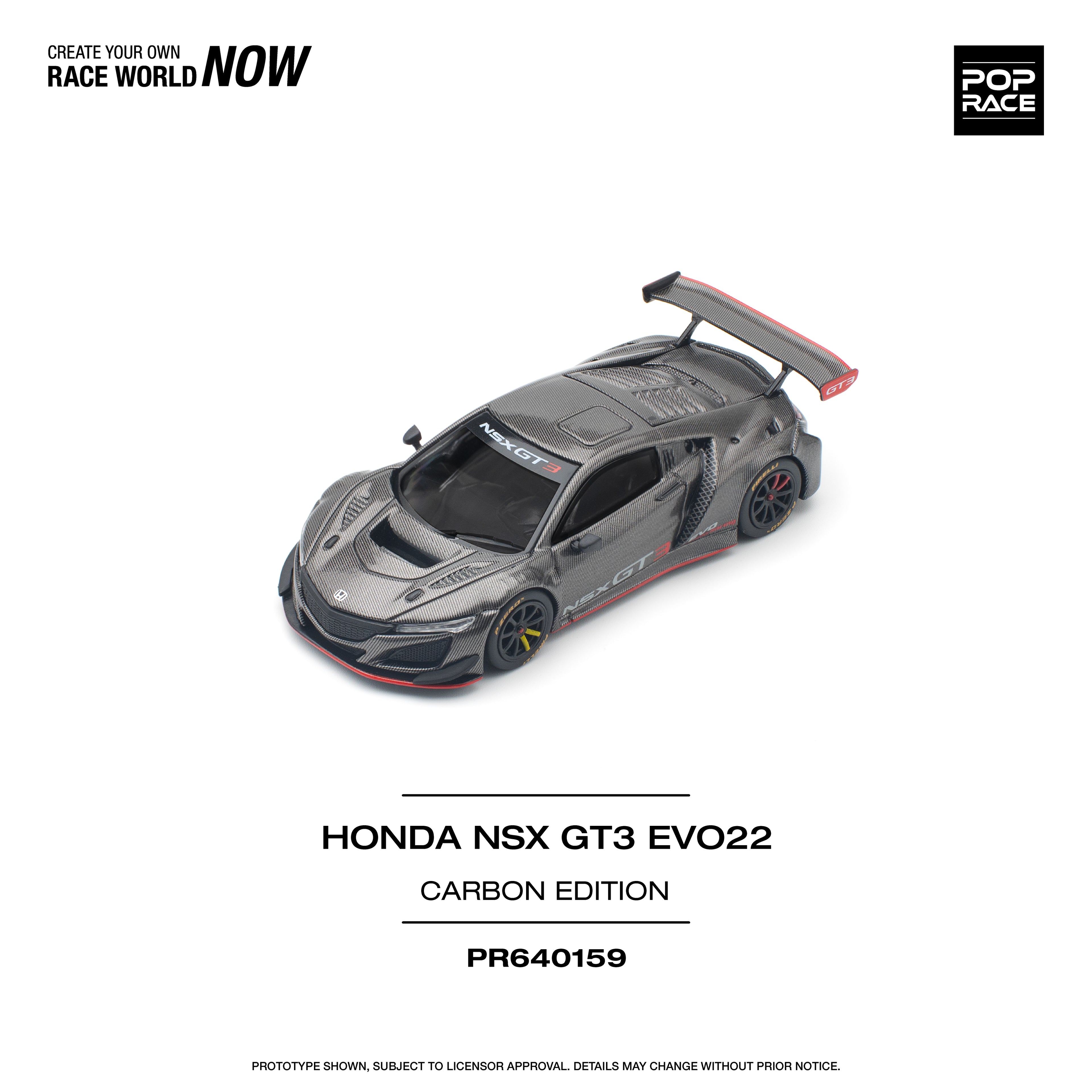 HONDA NSX GT3 EVO22 CARBON EDITION 1/64