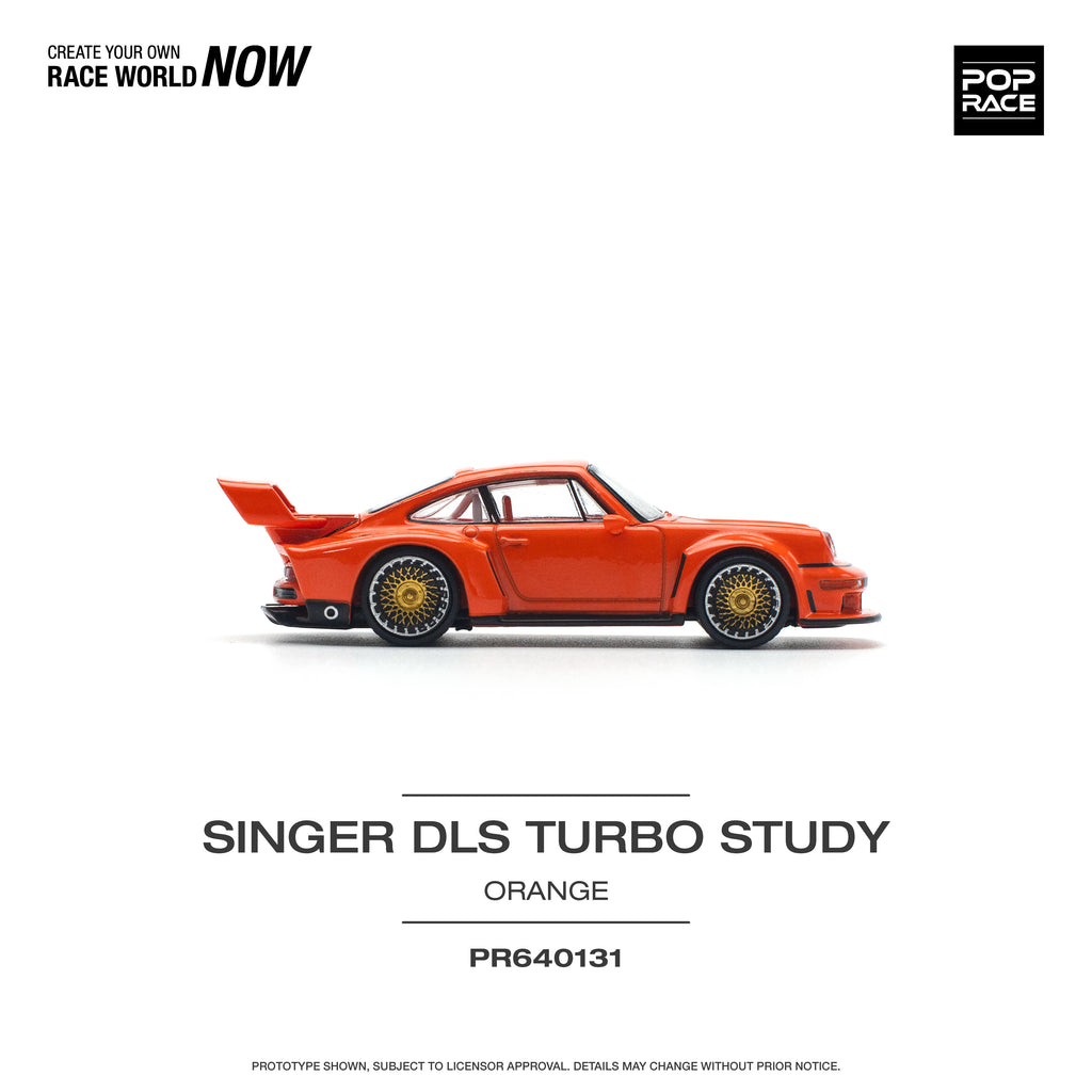 POP RACE SINGER DLS TURBO STUDY ORANGE 1/64