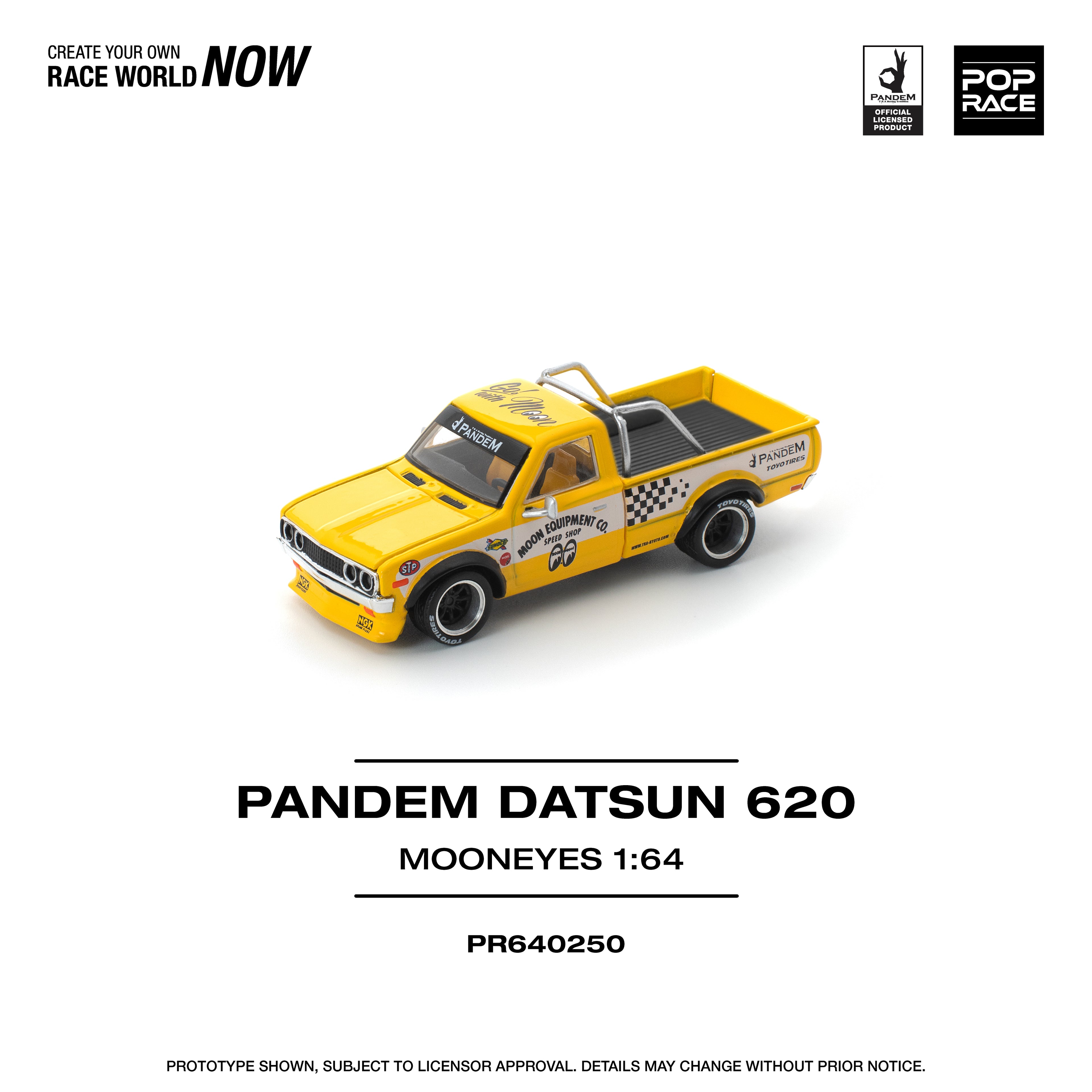 POP RACE 1/64 PANDEM DATSUN 620 MOONEYES
