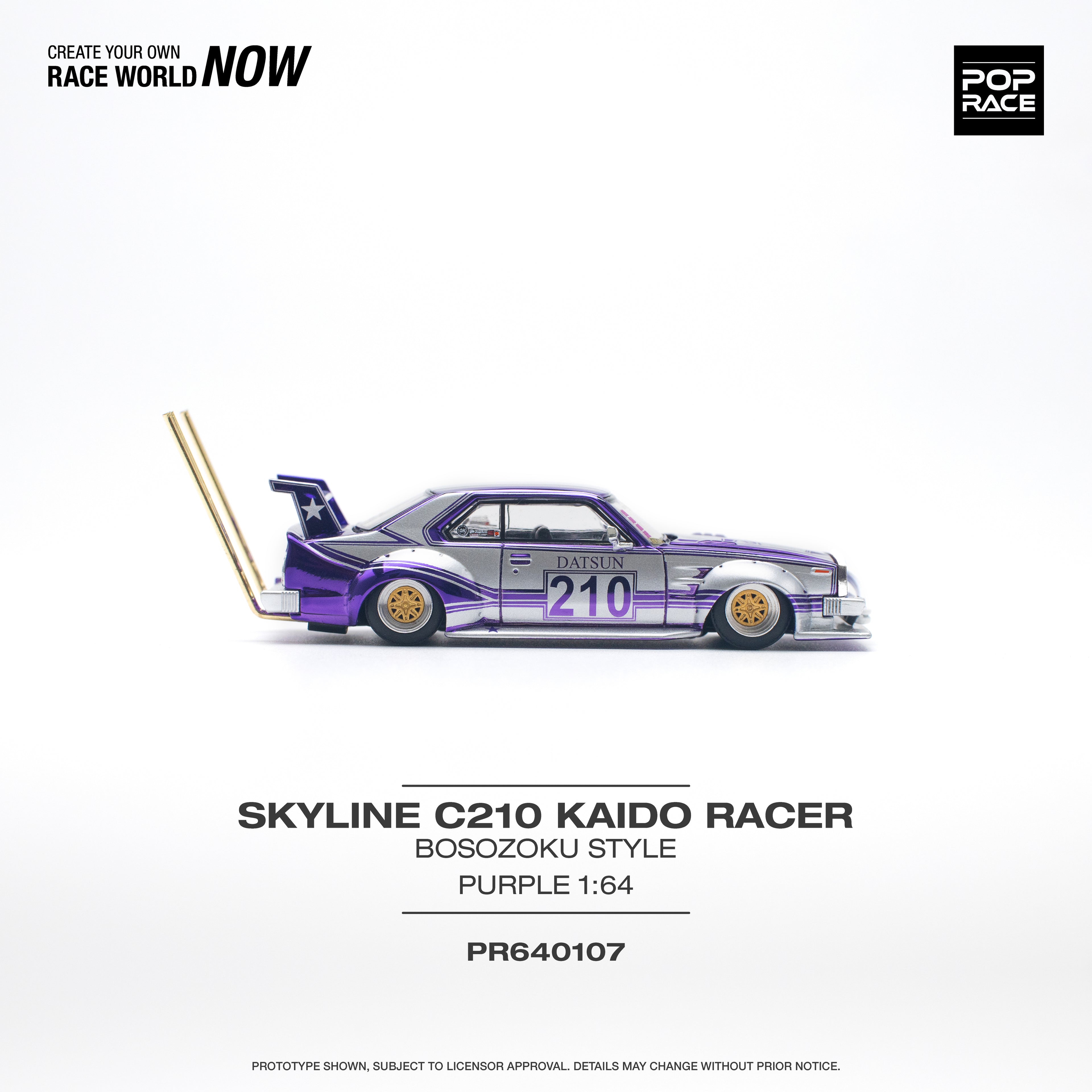 SKYLINE C210 KAIDO RACER BOSOZOKU STYLE PURPLE
