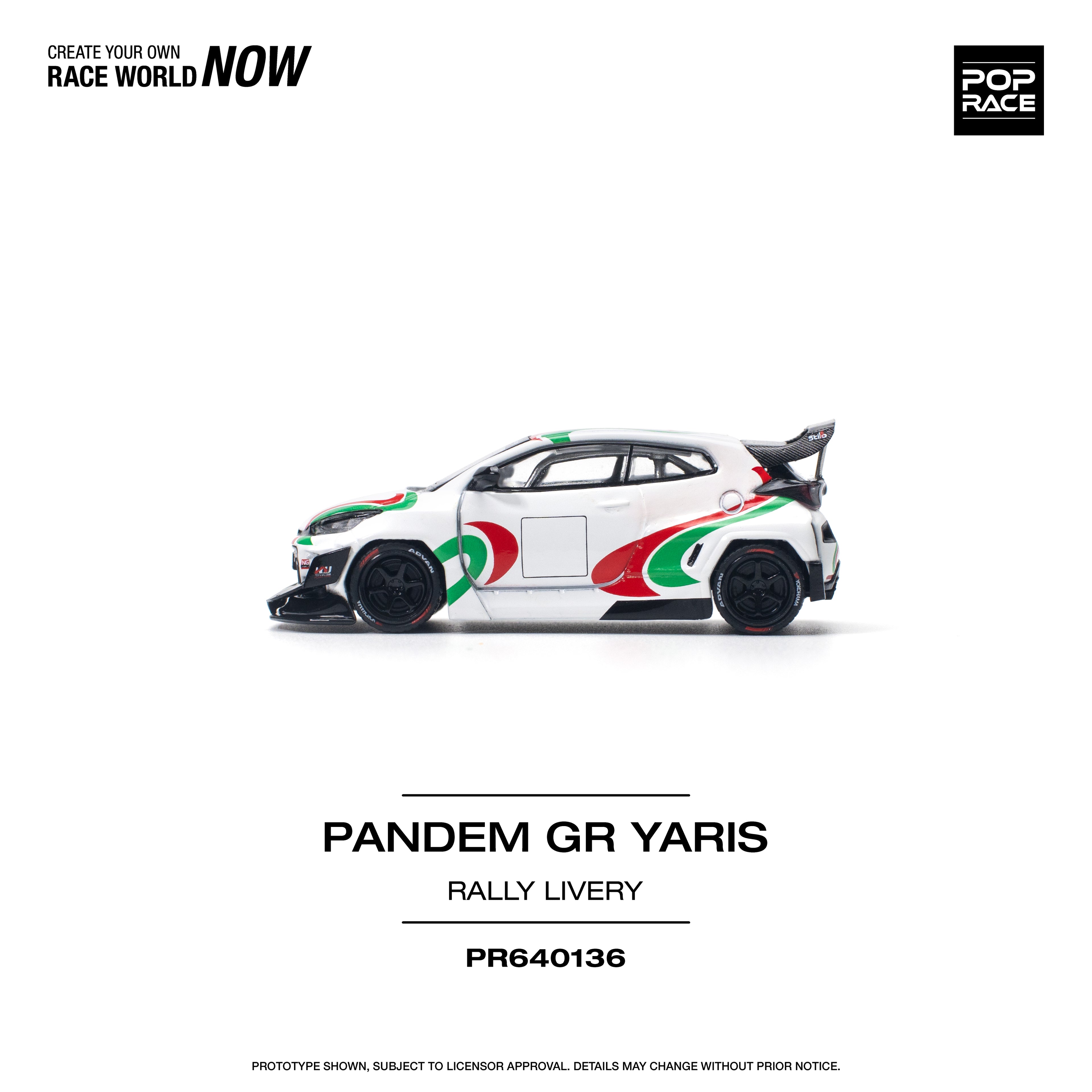 PANDEM GR YARIS RALLY LIVERY 1/64
