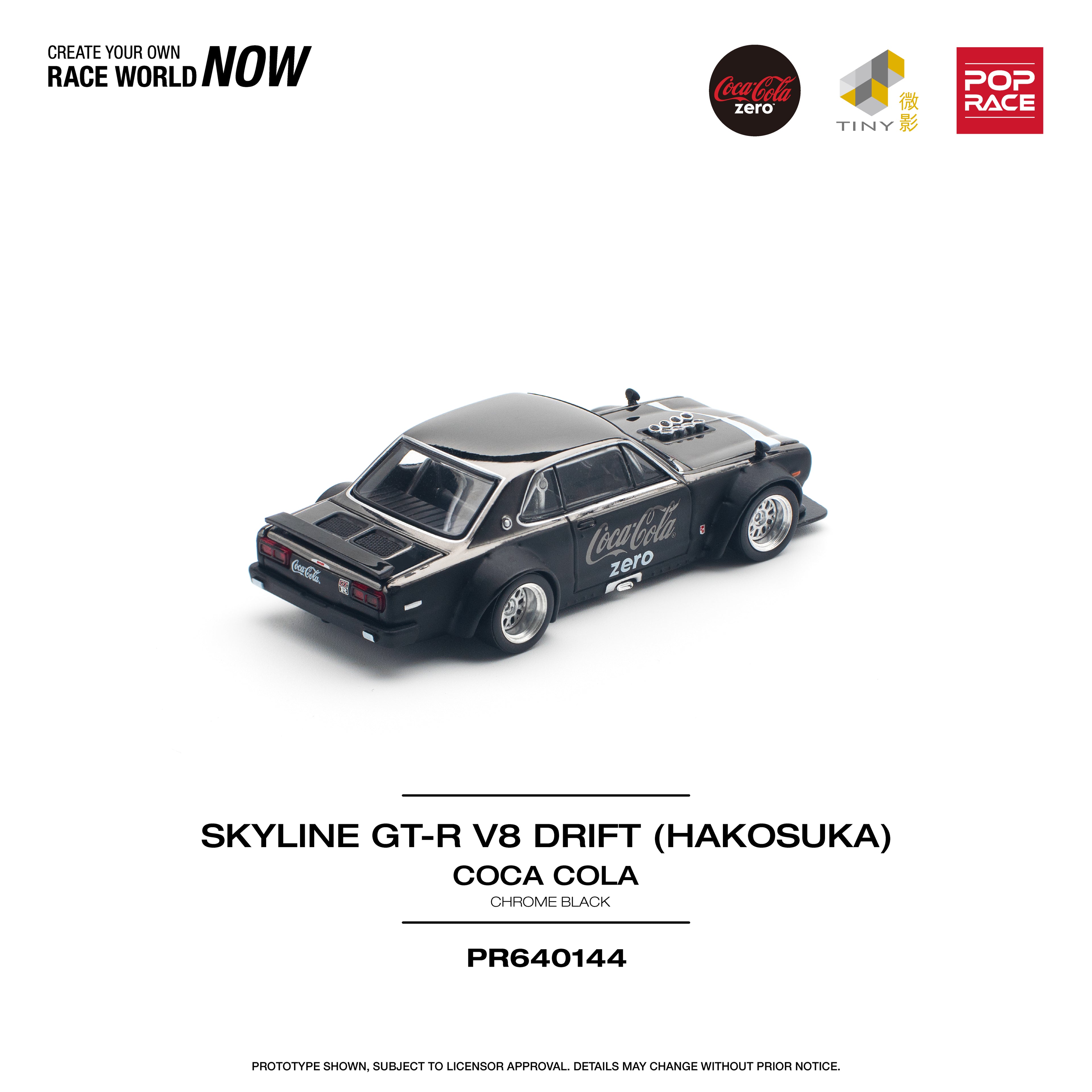 SKYLINE GT-R V8 DRIFT HAKOSUKA COCA COLA 1/64