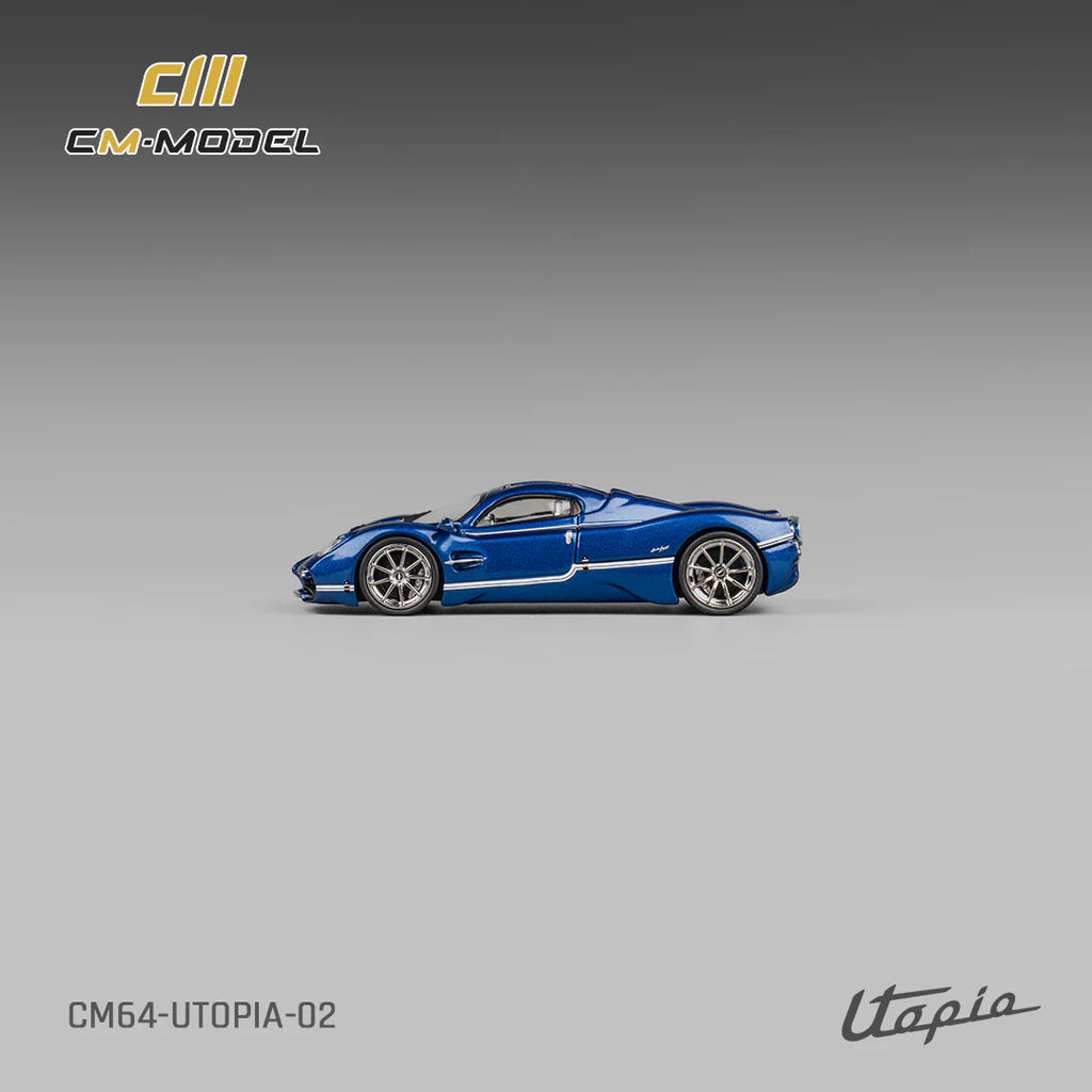CM Model 1:64 Pagani Utopia Metallic Blue CM64-Utopia-02
