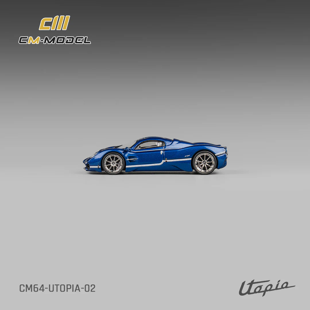 CM Model 1:64 Pagani Utopia Metallic Blue CM64-Utopia-02