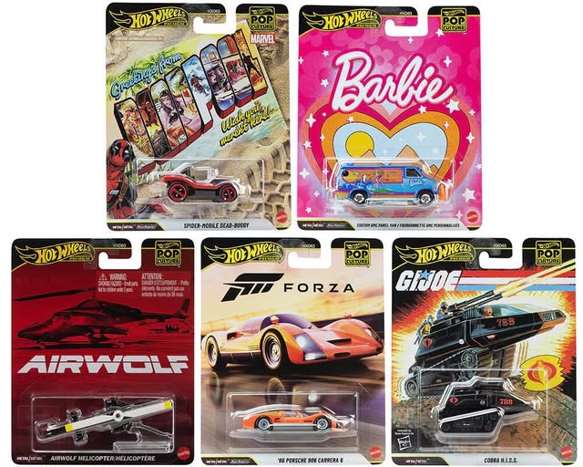HOTWHEELS SET DE POP CULTURE CASE Q