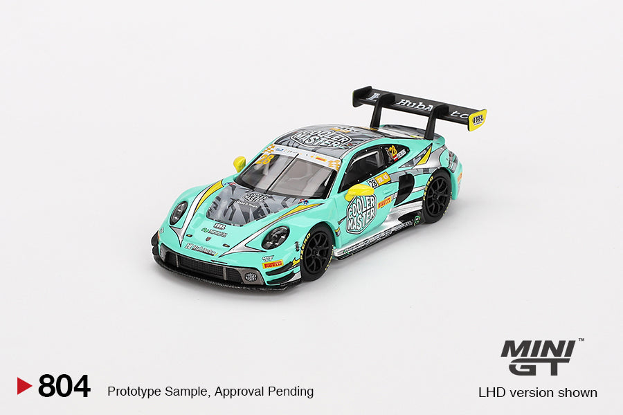 Mini GT 1:64 Porsche 911 GT3 R #28 HubAuto Racing 2023 FIA GT World Cup 70th Macau Grand Prix Blister