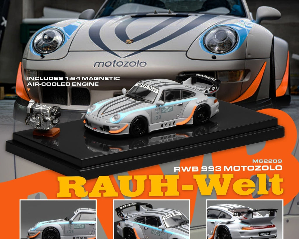 MOTORHELIX 1/64 PORSCHE 993 MOTOZOLO GRIS
