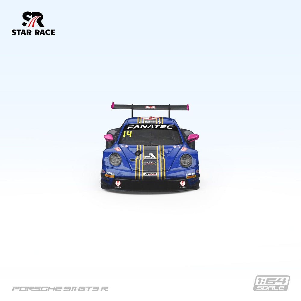 STAR RACE PORSCHE 911 GT3 R DARK BLUE RACING CAR #14