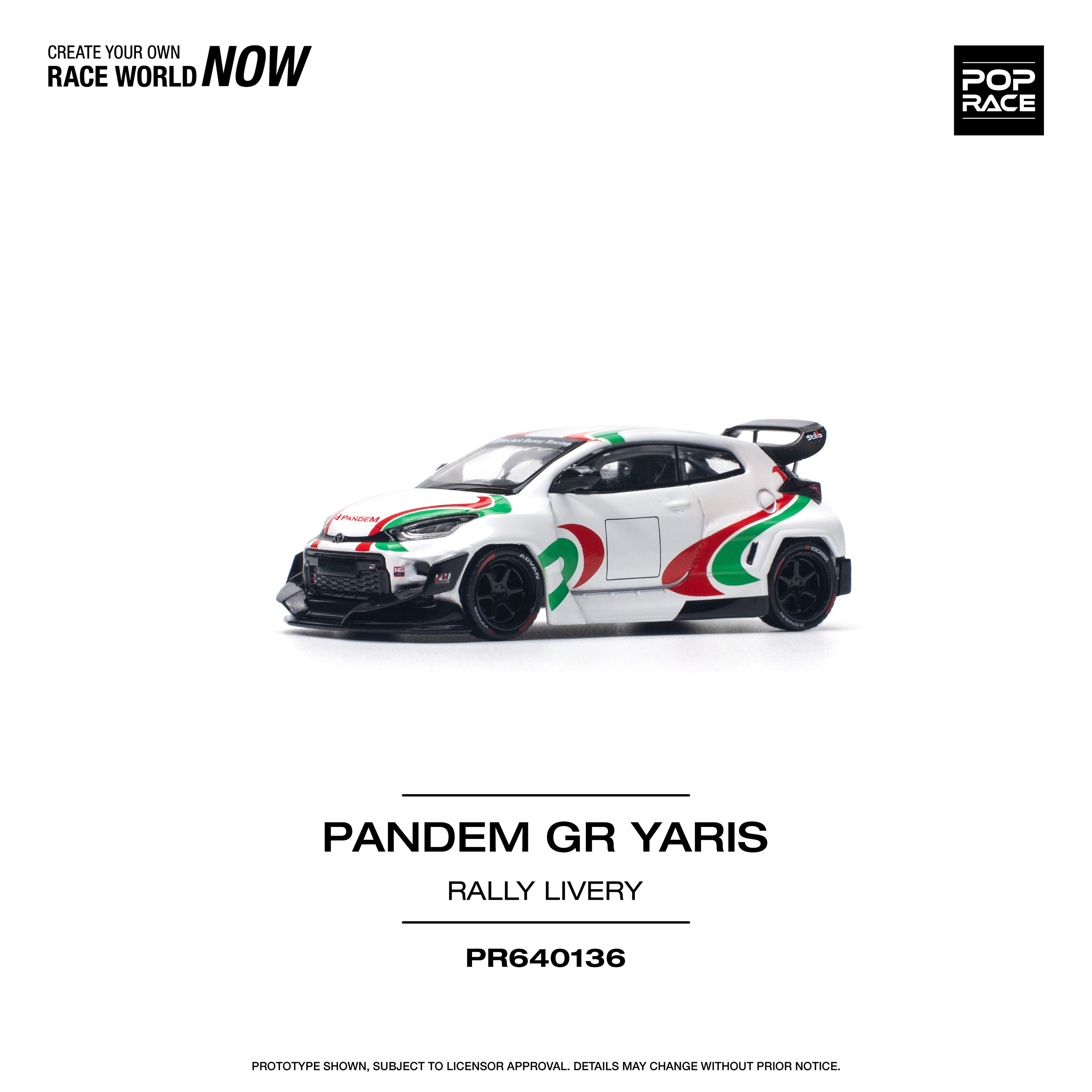 PANDEM GR YARIS RALLY LIVERY 1/64
