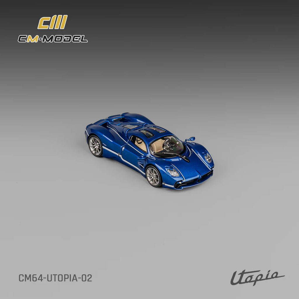 CM Model 1:64 Pagani Utopia Metallic Blue CM64-Utopia-02