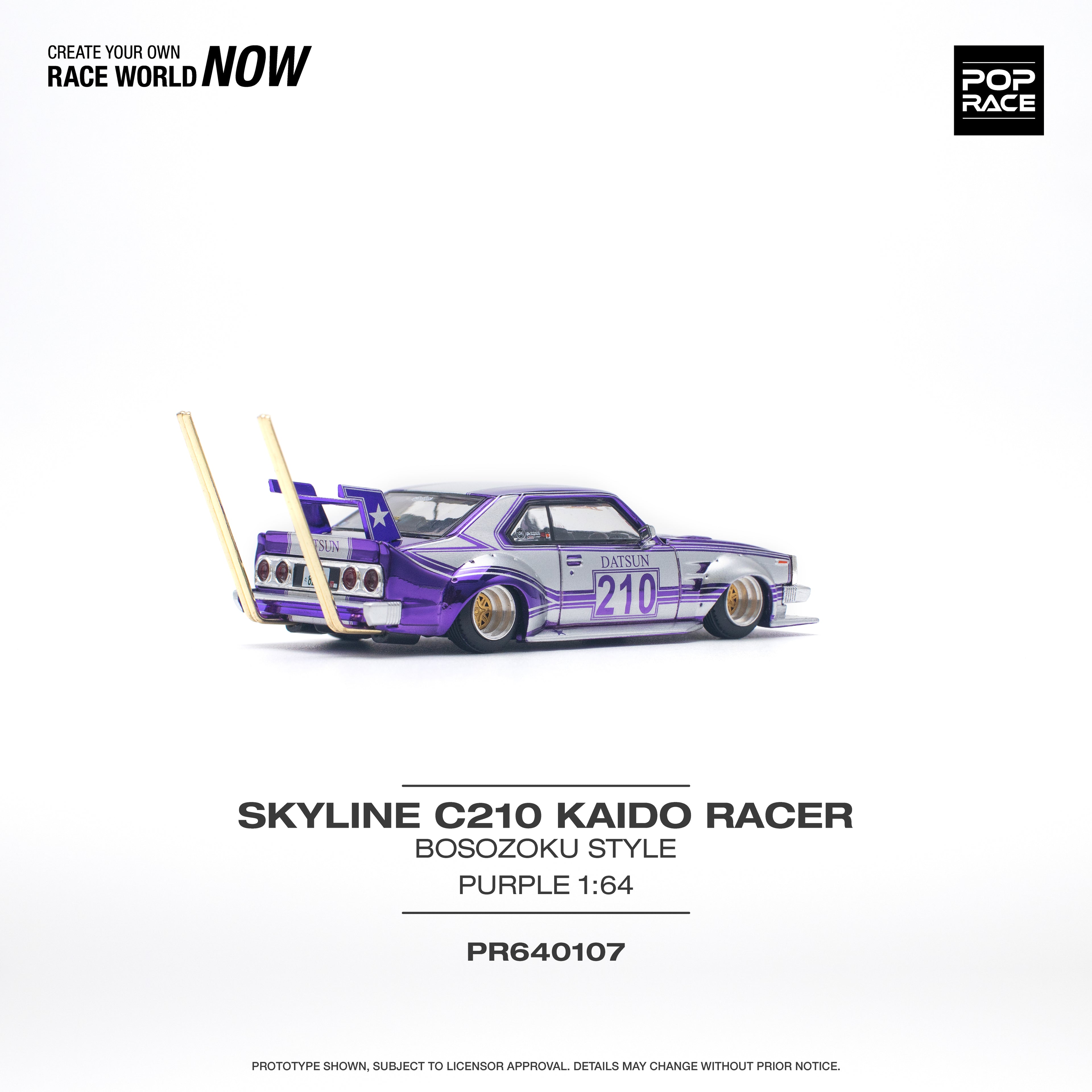 SKYLINE C210 KAIDO RACER BOSOZOKU STYLE PURPLE