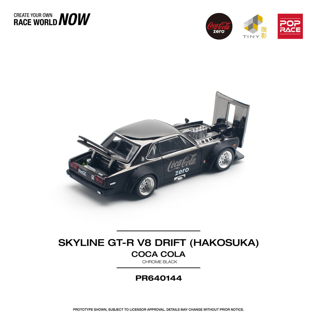 SKYLINE GT-R V8 DRIFT HAKOSUKA COCA COLA 1/64
