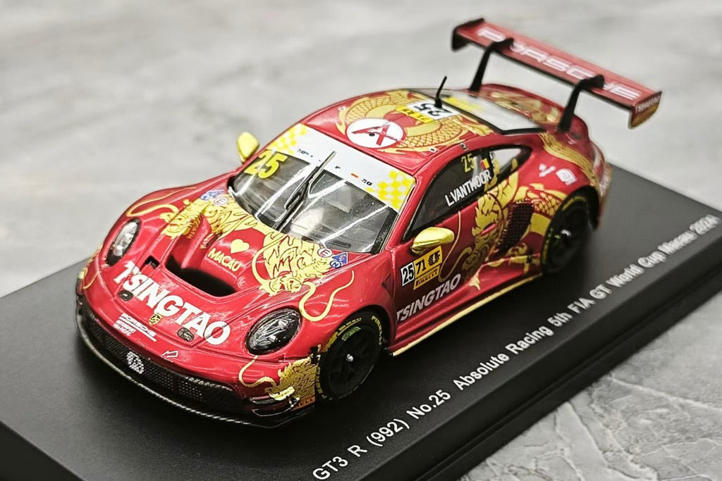 SPARK 1/64 PORSCHE 911 GT3 R(992) Nº 25 ABSOLUTE RACING STH FIA GT WORLD CUP MACAU 2024