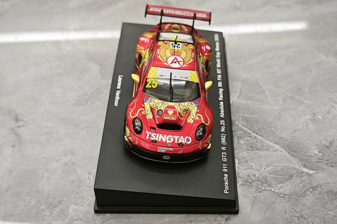SPARK 1/64 PORSCHE 911 GT3 R(992) Nº 25 ABSOLUTE RACING STH FIA GT WORLD CUP MACAU 2024
