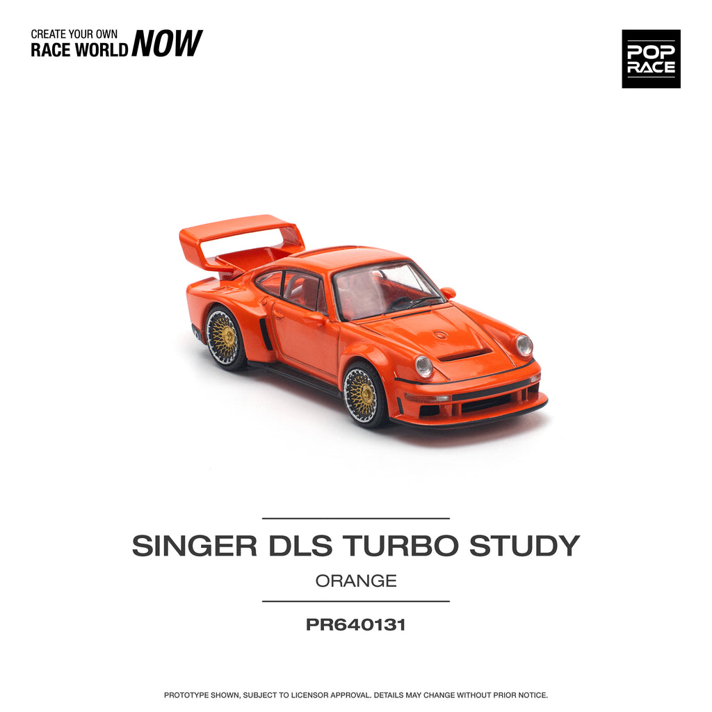 POP RACE SINGER DLS TURBO STUDY ORANGE 1/64