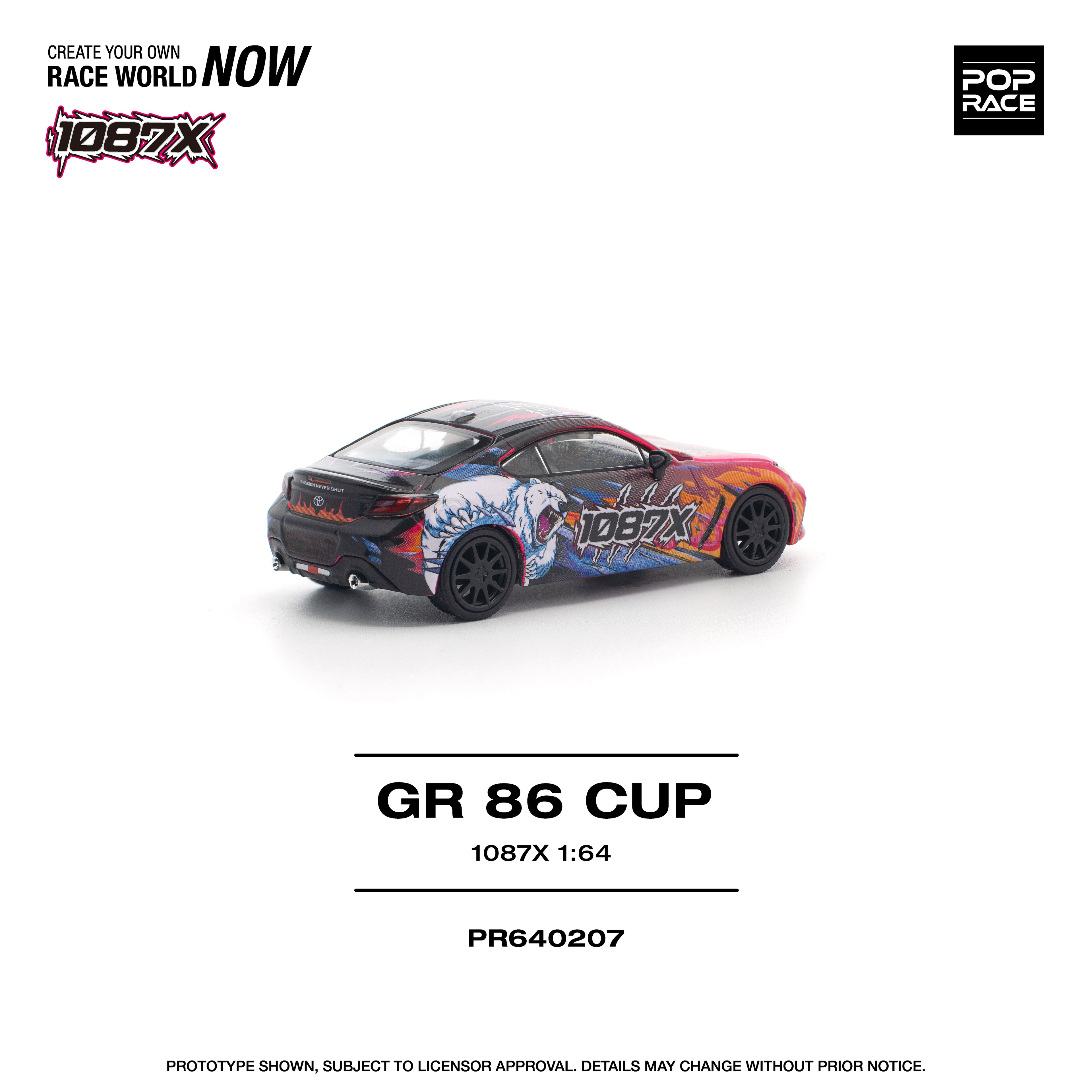 POP RACE 1/64 1087X GR86 CUP