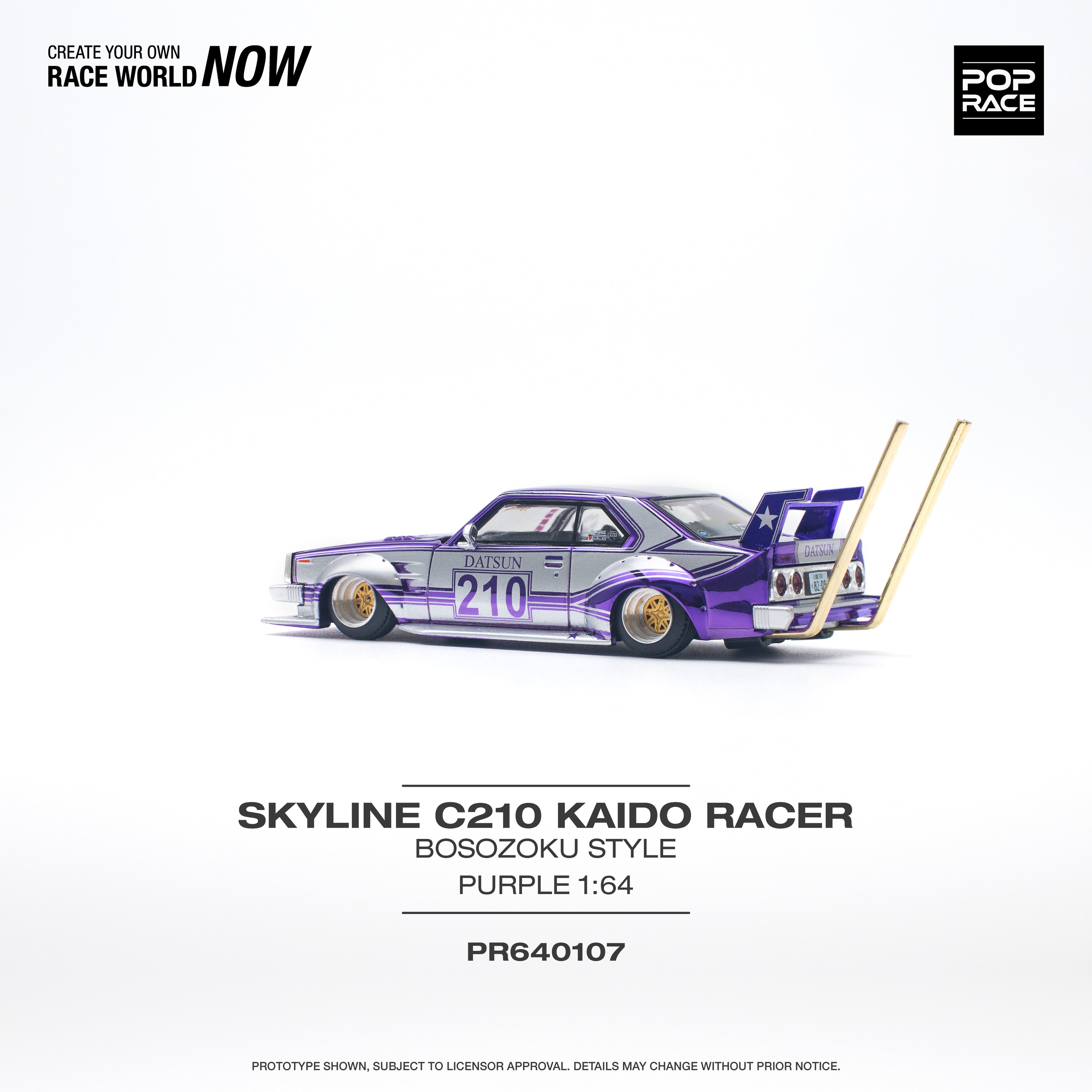 SKYLINE C210 KAIDO RACER BOSOZOKU STYLE PURPLE