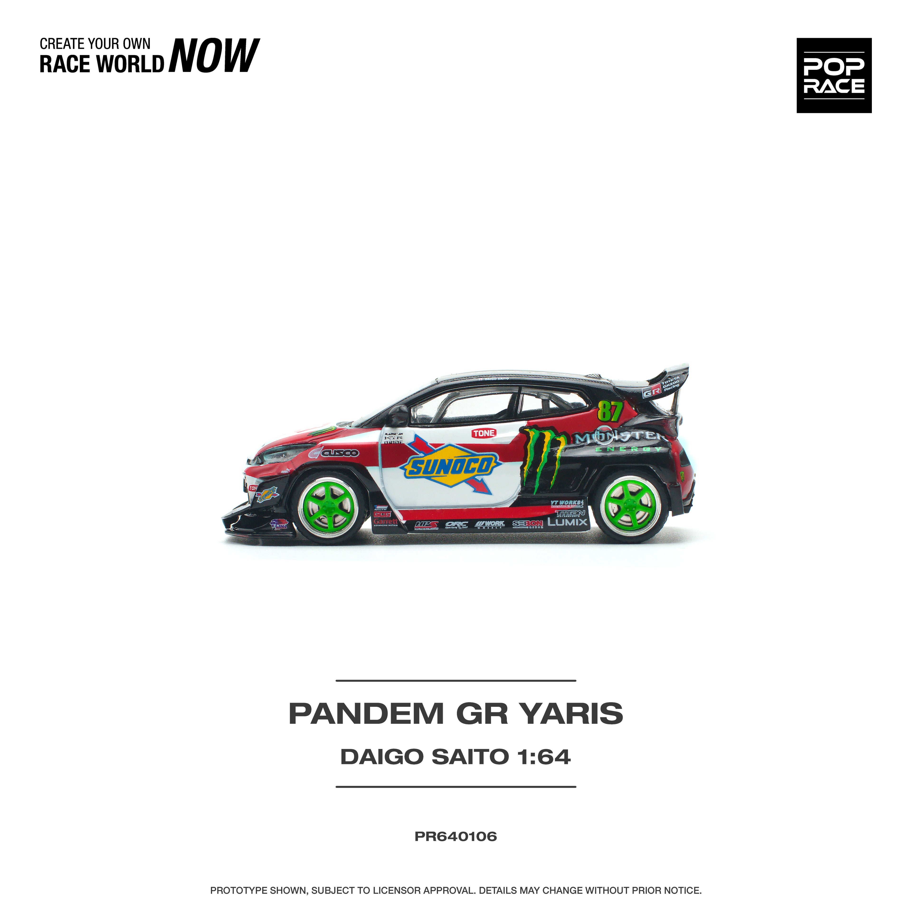 PANDEM GR YARIS DAIGO SAITO 1/64