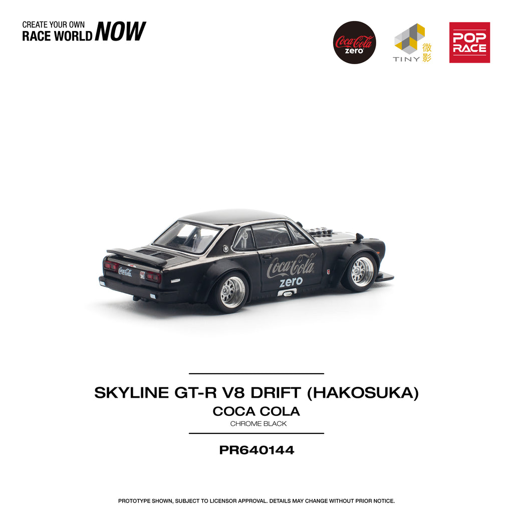 SKYLINE GT-R V8 DRIFT HAKOSUKA COCA COLA 1/64