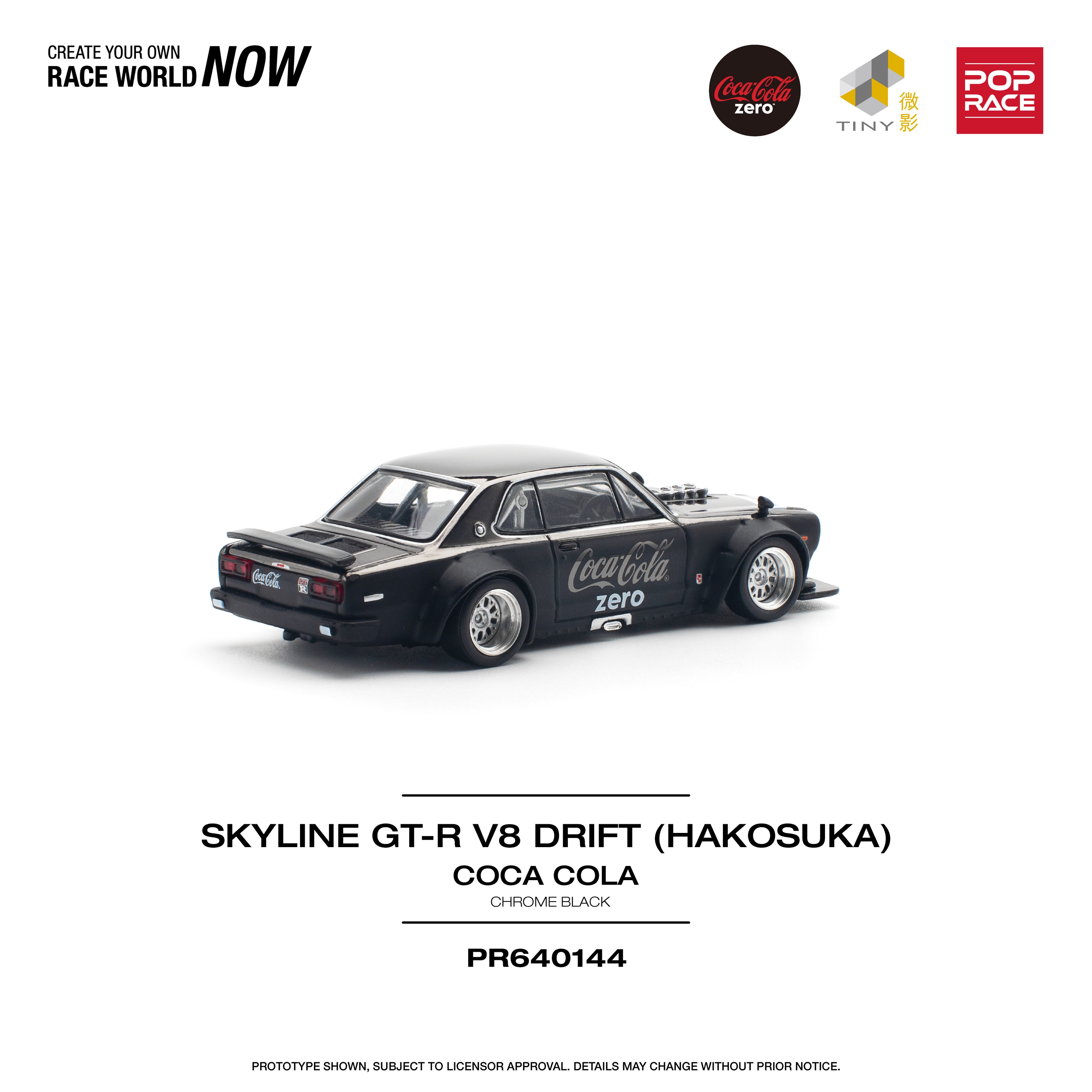 SKYLINE GT-R V8 DRIFT HAKOSUKA COCA COLA 1/64